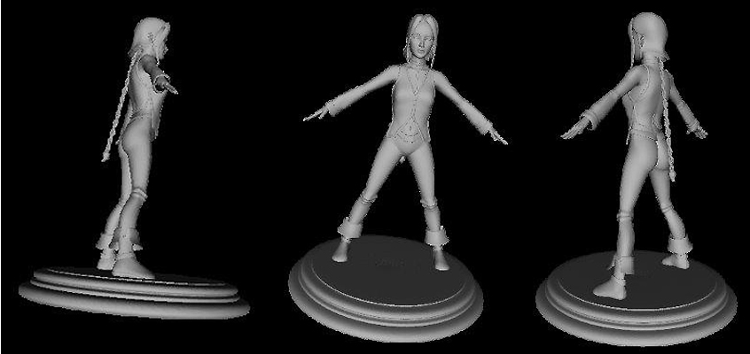 Deuxième ébauche pour la figurine d'Aila