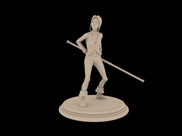 Première ébauche pour la figurine d'Aila